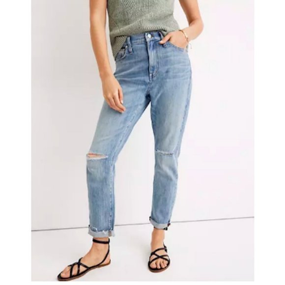 Madewell Denim - Madewell Women's High Rise Slim Boyjean AJ235